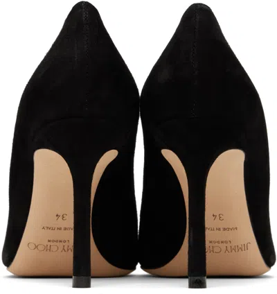 Jimmy Choo Womens Black Romy 100 Suede Courts 4.5 In Black