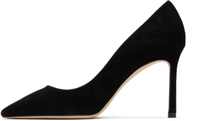 Jimmy Choo Womens Black Romy 100 Suede Courts 4.5 In Black