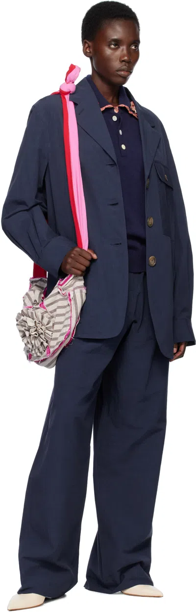 Caro Editions Navy Frederik Jacket In Navy