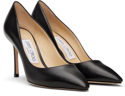 Jimmy Choo Nappa Leather Romy 85 Pumps In Black