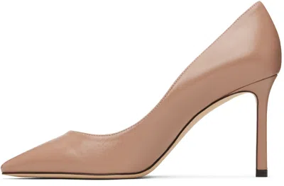 Jimmy Choo Romy Leather Stiletto Pumps In Balletpink