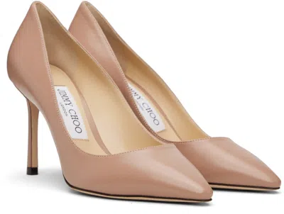 Jimmy Choo Romy Leather Stiletto Pumps In Balletpink