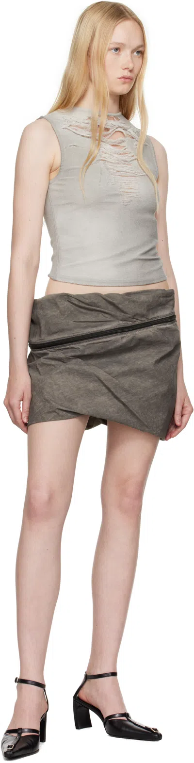 Diesel T-yasmina Distressed Tank Top In 97c