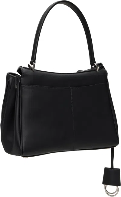 Balenciaga Women Black Leather Small Rodeo Handbag