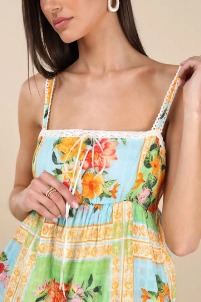 Show Me Your Mumu Peyton Midi Dress In Country Bouquet Print In Multi