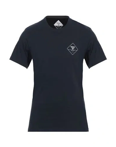 Barbour Man T-shirt Navy Size M Cotton In Navy