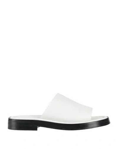 Ferragamo Giunone Leather Sandal In White