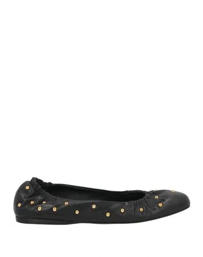 Chloé Black Leather Ballet Flats