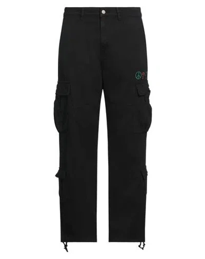 Guess X J Balvin Man Pants Black Size 34 Cotton In Black