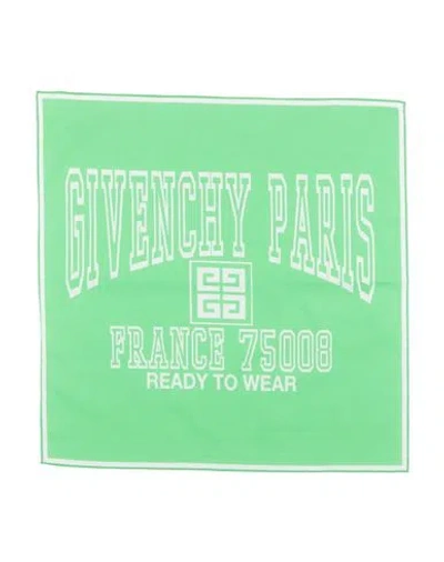 Givenchy Man Scarf Green Size - Cotton In Green