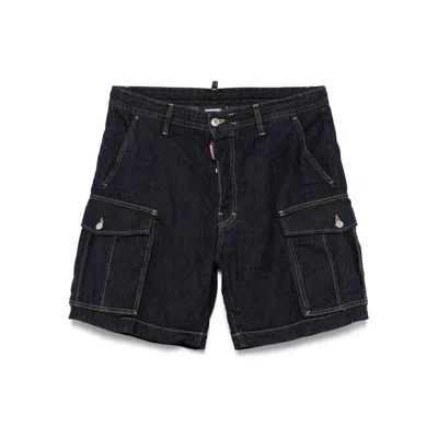Shop Dsquared2 Shorts In Blue
