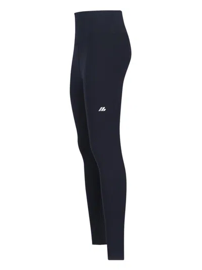 Balenciaga Black Activewear Leggings In Matt Nylon Blend In Black