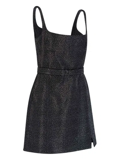 Marc Jacobs Studded Sleeveless Mini Dress In Black