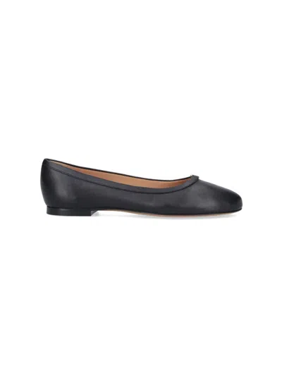 Chloé Chloe Leather Ballerina Flats Women In Black