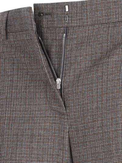 Stella Mccartney Tailored Flared Pants In Wool In Brown
