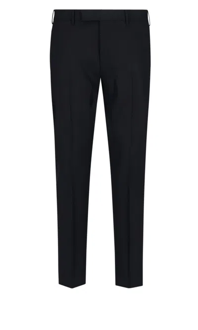 Pt Torino Man Pants Midnight Blue Size 34 Virgin Wool In Black