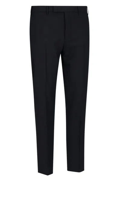 Pt Torino Man Pants Midnight Blue Size 34 Virgin Wool In Black
