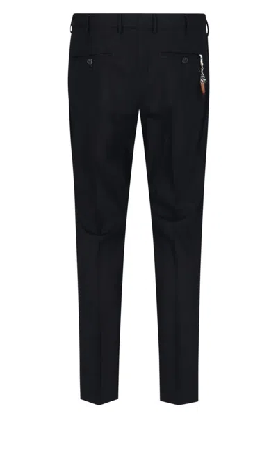 Pt Torino Man Pants Midnight Blue Size 34 Virgin Wool In Black