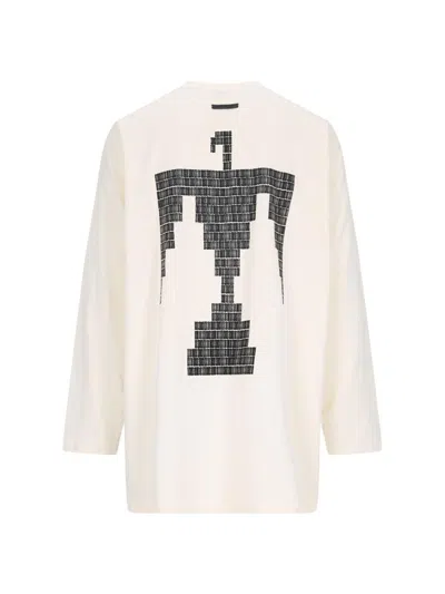 Fear Of God Long-sleeved Thunderbird T-shirt In White