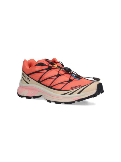 Salomon Low Top Sneakers With Mesh Upper And Rubber Outsole In Pink