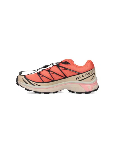 Salomon Low Top Sneakers With Mesh Upper And Rubber Outsole In Pink