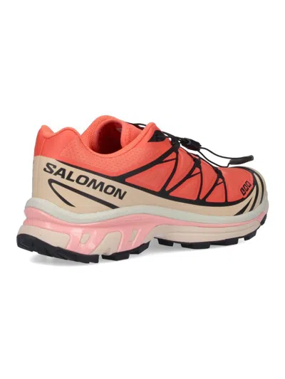 Salomon Low Top Sneakers With Mesh Upper And Rubber Outsole In Pink