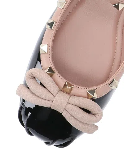 Shop Valentino Garavani Flat Shoes In Black