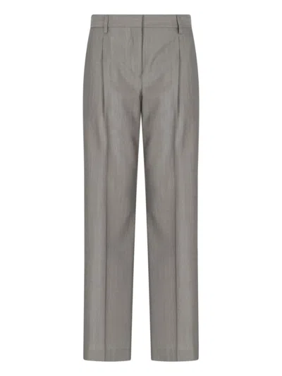Lardini Grey Double-breasted Suit In Grey