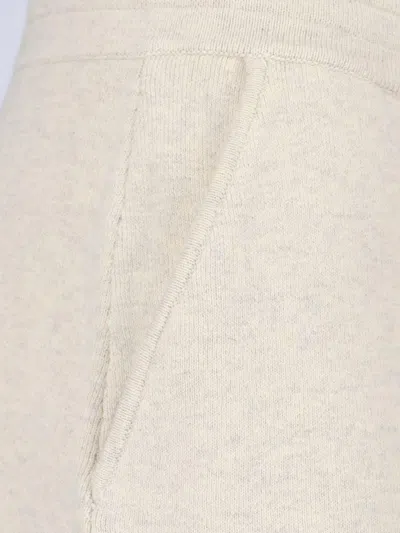 Isabel Marant Étoile Cotton Blend Skirt With Embroidered Logo In White