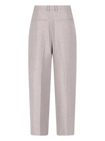 Filippa K Straight Trousers With Front Pleats And Back Pockets In Pink