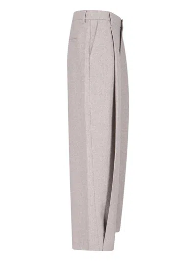 Filippa K Straight Trousers With Front Pleats And Back Pockets In Pink