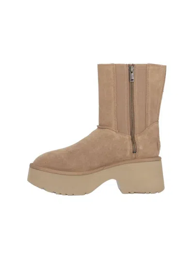 Ugg Classic Twin Seam New Heights Ankle Boots In Brown