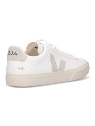 Veja Campo Low-top Lace-up Sneakers In White