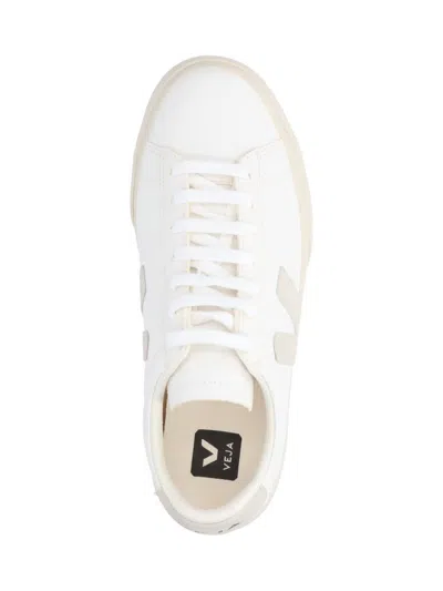 Veja Campo Low-top Lace-up Sneakers In White