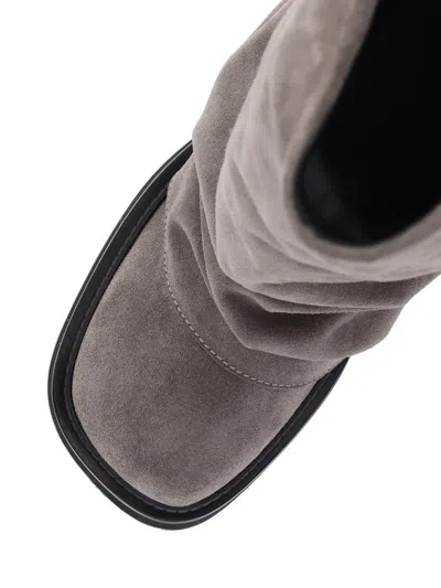 Attico Robin Combat Boots And Ankle Boots In Beige