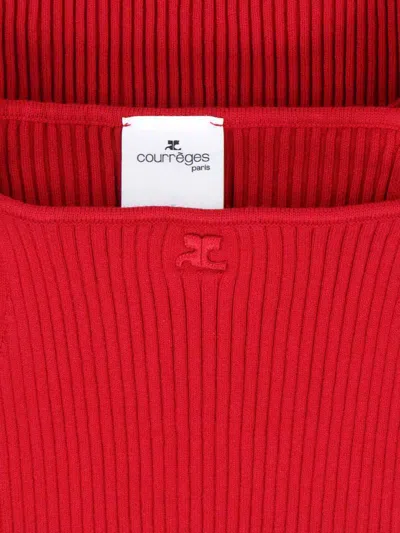 Shop Courrèges Top In Red