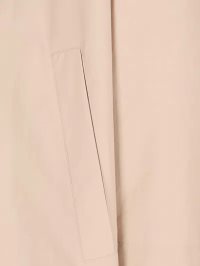 Jil Sander Logo-print Coat In Beige