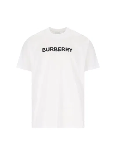 Burberry Oversized T-shirt That Sports The House Logo On The Front In White