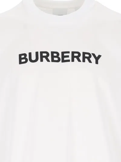 Burberry Oversized T-shirt That Sports The House Logo On The Front In White