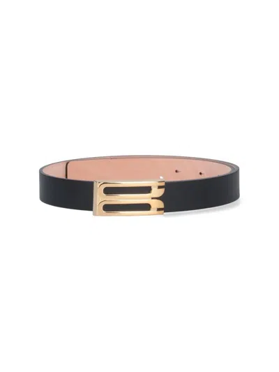 Victoria Beckham Jumbo Frame Belt In Black