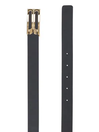 Victoria Beckham Jumbo Frame Belt In Black