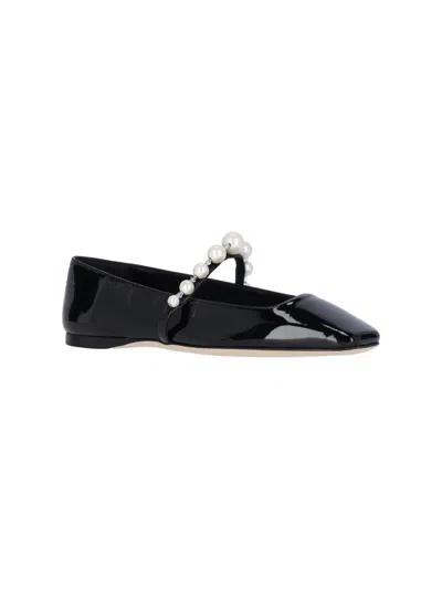 Shop Jimmy Choo Flat Shoes In Black