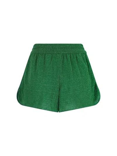 Oseree Lumière Shorts - Women's - Polyamide/metallic Fibre/elastane In Green