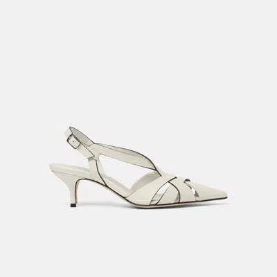 Scarosso Clio Slingback Pumps In White
