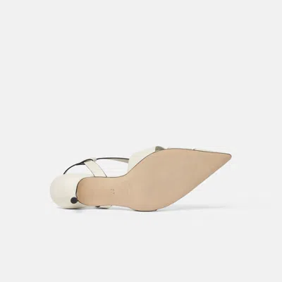 Scarosso Clio Slingback Pumps In White