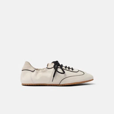 Scarosso Riley Lace-up Sneakers In White