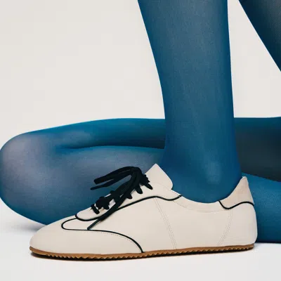 Scarosso Riley Lace-up Sneakers In White