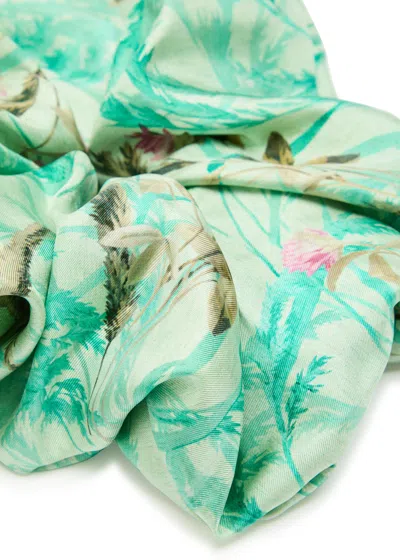 La Doublej La Double J Giga Printed Silk Scrunchie In Multicoloured