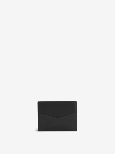 Givenchy Black Leather Card Holder With Logo In Black