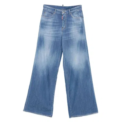 Shop Dsquared2 Pants In Blue